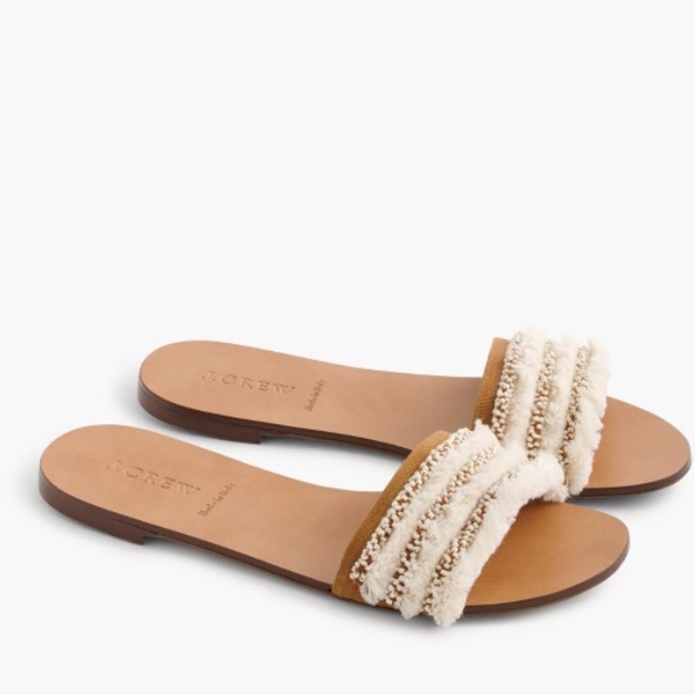 // J.Crew Embellished Slides